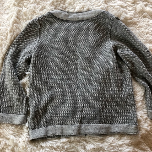 Banana Republic Grey Textured Sweater Petite Sz S - Picture 8 of 8